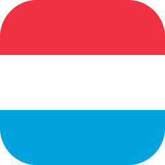 Luxembourg Flag Rounded Square Icon