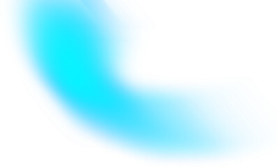 Glowing cyan swirl abstract light effect isolated on transparent background