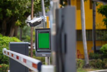 Security Gate with Camera and Screen