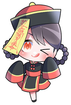 キョンシーガール-赤