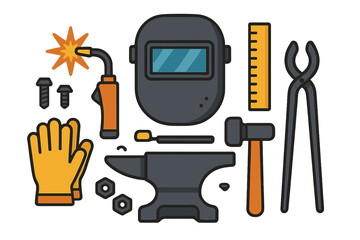 Essential tools and equipment for welding, blacksmithing, and metalworking trades