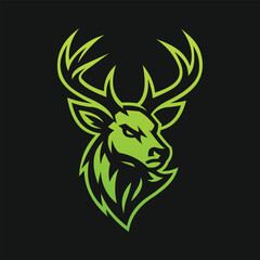 Deer illusration art