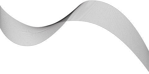 Abstract 3D blue wave background with curved lines, gradient light, texture, and motion pattern illustration vector design