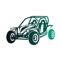 Off-Road Buggy Vector Icon with Gradient