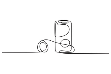 Continuous one line drawing web design and mobile application concept. one line Icon drawing with white background