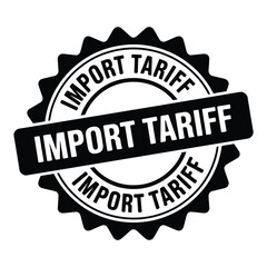 Official stamp symbolizing import tariff and trade regulations
