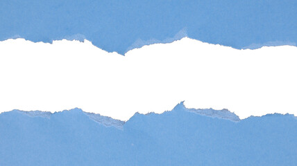 A piece of textured blue paper cut out, empty plate with copy space. Transparent PNG center cutout.