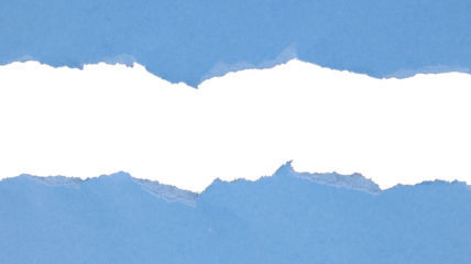A piece of textured blue paper cut out, empty plate with copy space. Transparent PNG center cutout.