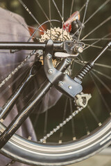 zbliżenie na koło od roweru
