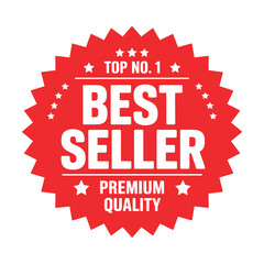 Top no 1 best seller premium quality red starburst badge