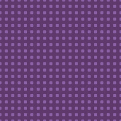 Medium lavender rounded squares arranged in a seamless grid on a deep purple background, ideal for web, print, packaging, and creative design projects.