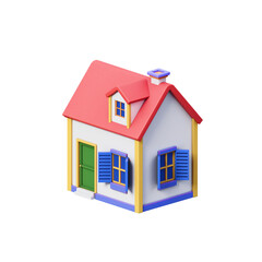 house building 3d illustration