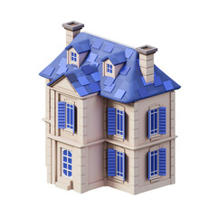 house building 3d illustration