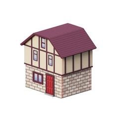 house building 3d illustration