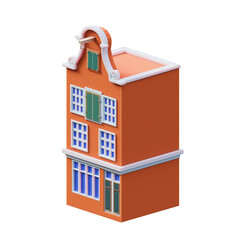 house building 3d illustration