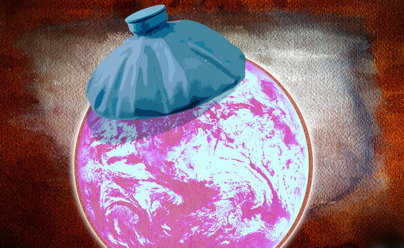 Ice pack on hot world
