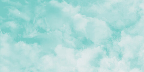 blue sky and cloud background. Hand-Painted Sky-Inspired Watercolor Texture in Pale Blue with Light Cloudy Accents and Dreamy Surface Feel. Abstract background of colorful liquid liner. 