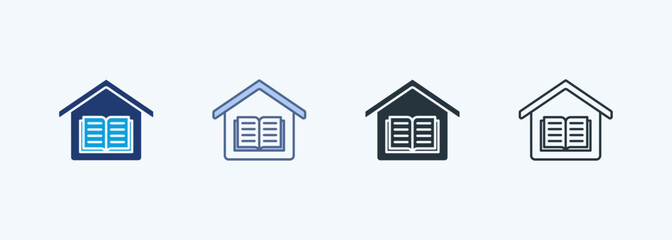 Home Study Multiple Style Icon Collection 