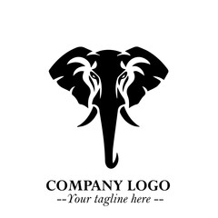 Majestic Elephant Logo Symbol with Elegant Minimalist Design and Powerful Modern Style