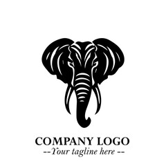 Majestic Elephant Logo Symbol with Elegant Minimalist Design and Powerful Modern Style