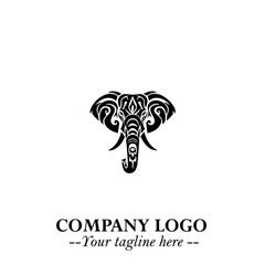 Majestic Elephant Logo Symbol with Elegant Minimalist Design and Powerful Modern Style