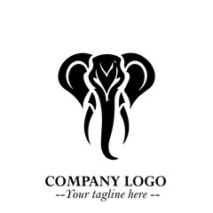 Majestic Elephant Logo Symbol with Elegant Minimalist Design and Powerful Modern Style
