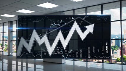 Financial analysis and growth strategies in a modern corporate office setting - Powered by Adobe