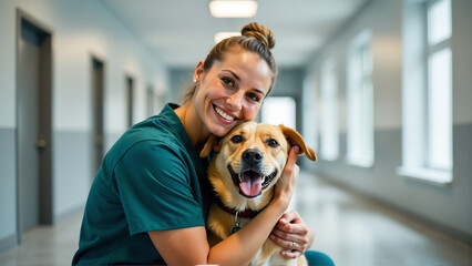 Shelter Stories: A Volunteer's Warm Embrace with a Happy Dog