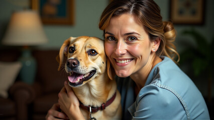 Timeless Bond: Volunteer and Their Beloved Rescue Dog