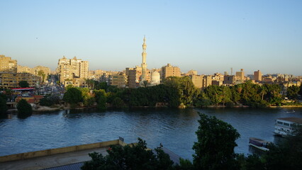 Kairo mit Nilkanal, Stadtansicht