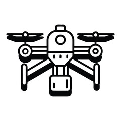 Digital drone vector icon