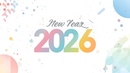 Bright & Cheerful New Year Card 2026