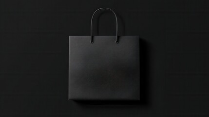 Elegant dark retail gift bag
