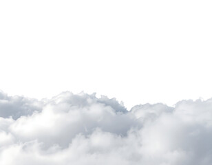Clouds isolated on transparent background
