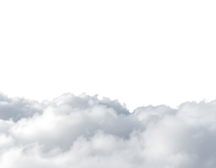 Clouds isolated on transparent background