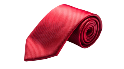red tie isolated on white background