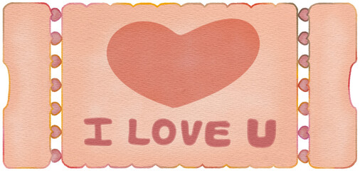 Illustration for Valentine's Day The Day of Love Envelope Heart Letters and Key Romance Graphic