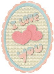 Illustration for Valentine's Day The Day of Love Envelope Heart Letters and Key Romance Graphic