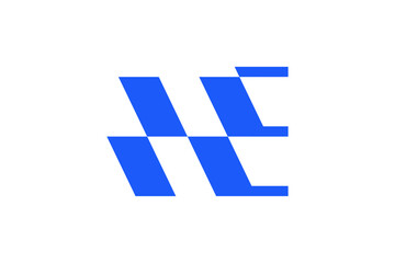 letter h and e logo design, letter mark logo design, creative logo design.