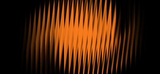 Abstract orange light vertical spikes digital equalizer pattern background.