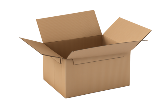 Vibrant green gift box with ribbon and tag on transparent background