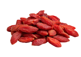 Dried Goji Berries Pile isolated on a transparent background 1