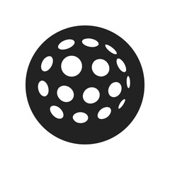 Obraz premium Abstract Sphere with Circular Pattern