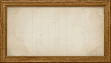 A blank wooden-framed empty chalkboard with a vintage, worn white surface.
