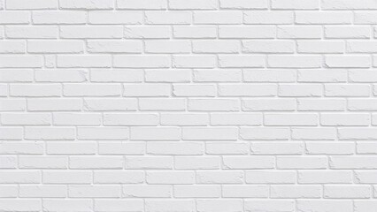 Naklejka premium A white brick wall with a clean, uniform appearance.