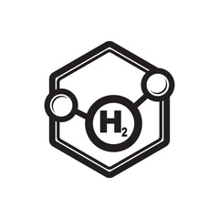 Hydrogen energy line icon set. environment, eco friendly industry and alternative energy symbol