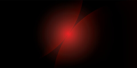 Abstract soft red light glow with radiant gradient effect on black. © Fendik eps