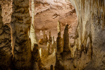 The Frasassi Caves are underground karst caves located in the municipality of Genga, in the province of Ancona, within the Gola della Rossa and Frasassi Regional Natural Park.