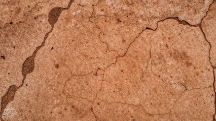 Fototapeta premium Cracked and weathered surface, possibly stone or earth, with an old texture from 2008.