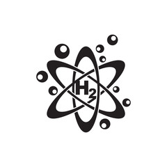 Hydrogen energy line icon set. environment, eco friendly industry and alternative energy symbol